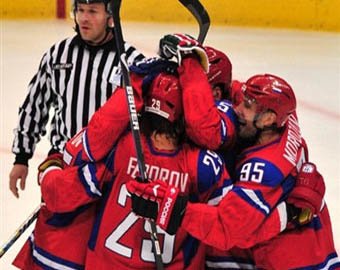 Сборная России по хоккею начала олимпийский турнир с крупной победы